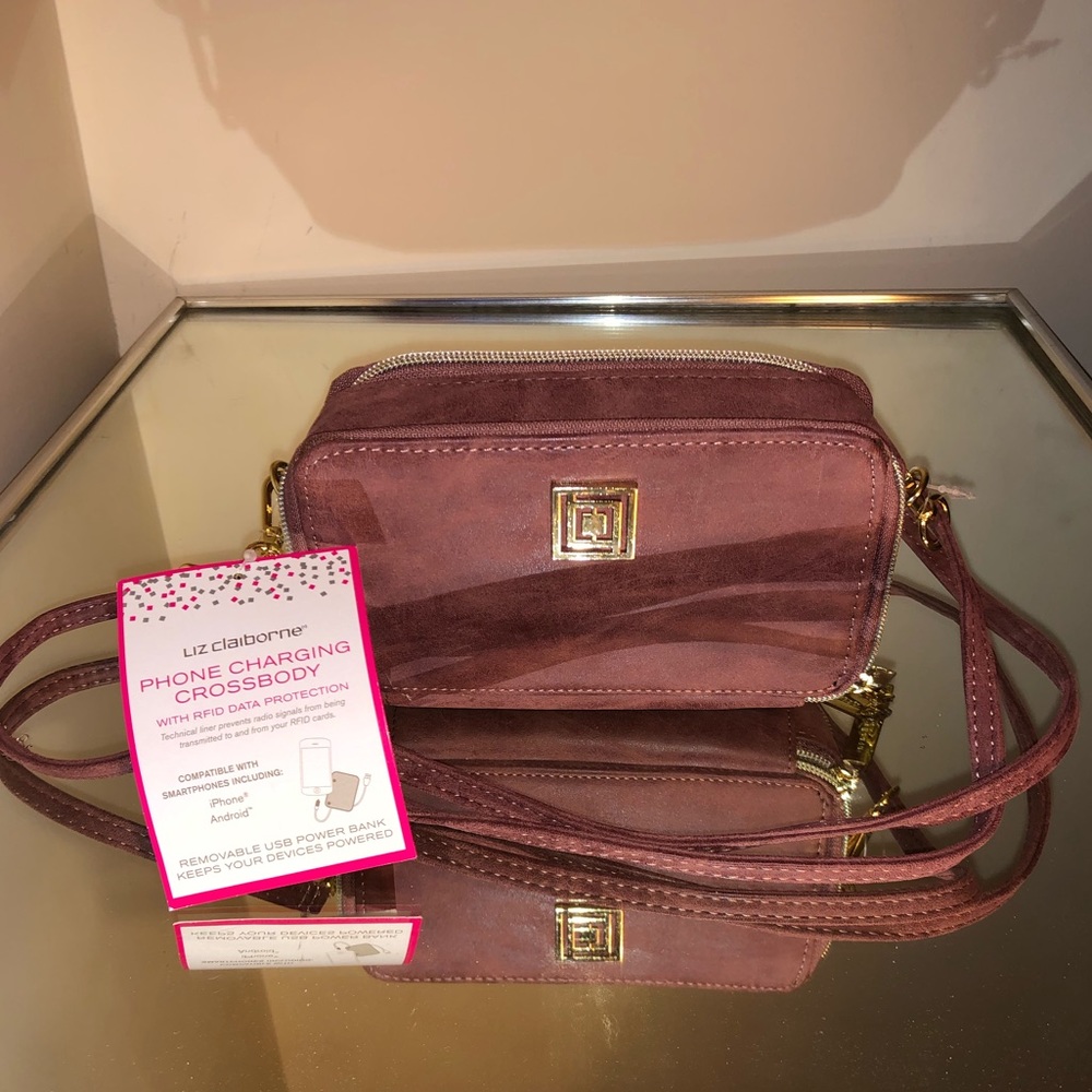 Liz Claiborne Phone Charging Crossbody